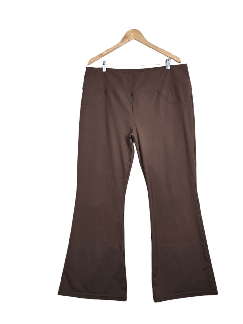 Halara DayStretch High Waisted Pocket Flare Yoga Leggings Size 2X Brown